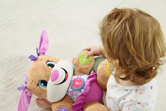 Παιχνιδολαμπάδα Fisher Price Εκπαιδευτικό Ροζ Σκυλάκι Smart Dog Stages για 6+ Μηνών