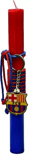 Πασχαλινή Λαμπάδα Gerakis 24Δ005 Ποδόσφαιρο Bar Μπρελόκ 25x2.5cm Κόκκινο / Μπλε