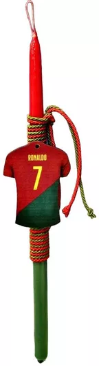 Πασχαλινή Λαμπάδα Gerakis 24Δ013 Ξύλινη Ron Φανέλα 38cm Κόκκινο