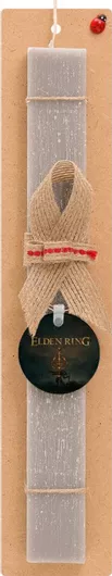 Πασχαλινή Λαμπάδα Elden Ring Σετ με Ξύλινο Μπρελόκ Αρωματική Γκρι