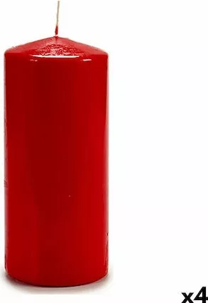 Διακοσμητικό Κερί Acorde S3626120 Κορμός Σετ 4τμχ Κόκκινο