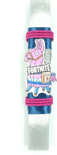 Πασχαλινή Λαμπάδα Fortnite Πλακέ Αρωματική Σετ με Ξύλινη Φιγούρα Fortnite