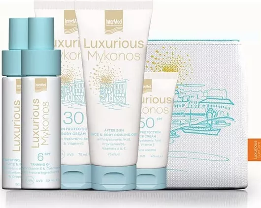 Σετ Αντηλιακών Intermed Luxurious Santorini με 5τμχ SPF50+ 290ml