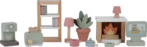 Κουκλόσπιτο Little Dutch Ξύλινο Σετ με Έπιπλα για 3+ Ετών