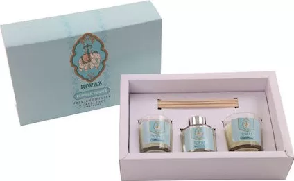 Διακοσμητικό Κερί DKD Home Decor S3053078 σε Βάζο Σετ 5τμχ Κίτρινο