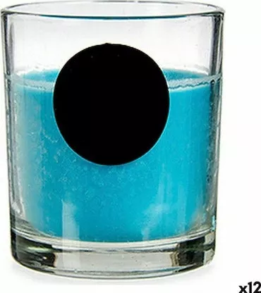 Διακοσμητικό Κερί Acorde 533885 σε Βάζο Σετ 12τμχ Μπλε