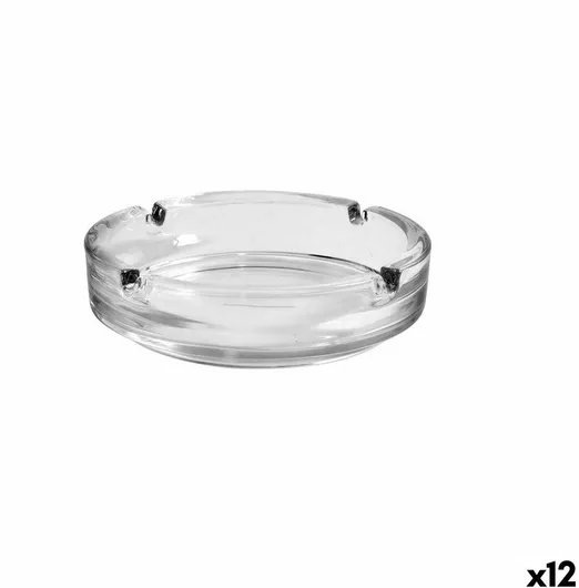 Σταχτοδοχείο Crisal Τσιγάρου Γυάλινο 14.6x3.8cm Σετ 12τμχ