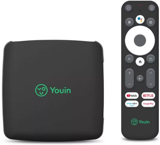 Youin TV Box EN1060K 4K UHD με WiFi USB 3.0 2GB RAM & 8GB Αποθηκευτικό Χώρο με Λειτουργικό Android & Google Assistant