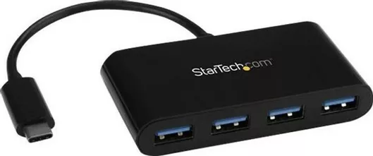 USB 3.0 Hub StarTech 4 Θυρών με Σύνδεση USB-C Μαύρο