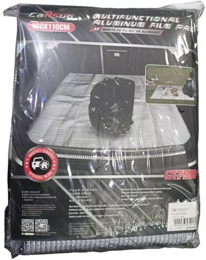 Κουβέρτα Πικ Νικ Rolinger C1792 160x110cm Αλουμίνιο