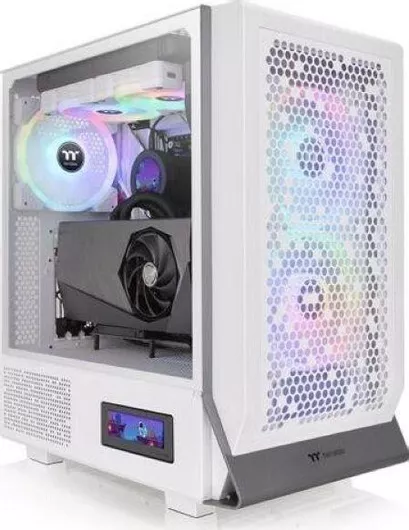 Κουτί Υπολογιστή Thermaltake Ceres 300 TG Gaming Midi Tower με Πλαϊνό Παράθυρο & RGB Φωτισμό Λευκό