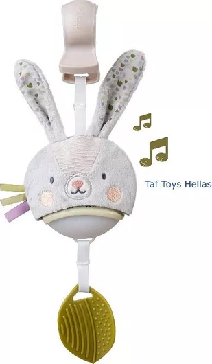 Κρεμαστό Παιχνίδι Taf Toys Bunny Καροτσιού & Αυτοκινήτου με Μουσική για 0+ Μηνών