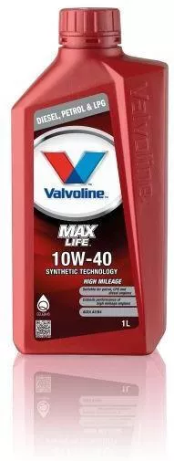 Λάδι Αυτοκινήτου Valvoline Συνθετικό Maxlife 10W-40 B4 1lt