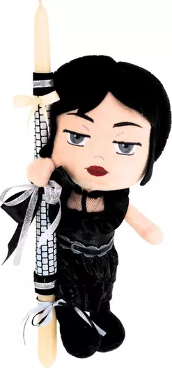 Πασχαλινή Λαμπάδα Play By Play με Λούτρινο Wednesday 30cm Μπεζ