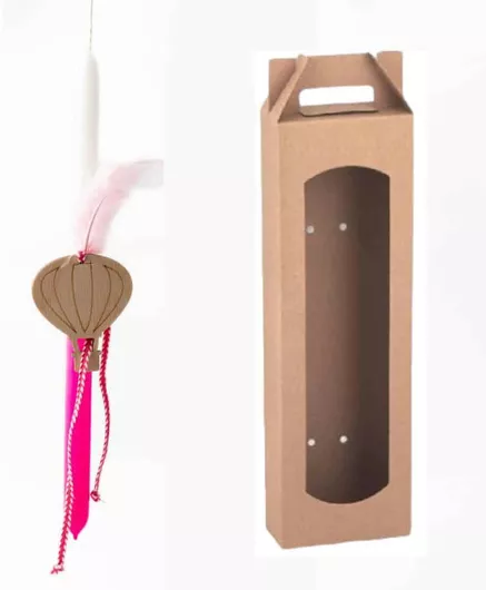 Πασχαλινή Λαμπάδα Rebekka 20060895 Αερόστατο 30cm Λευκό