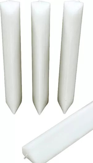 Πασχαλινή Λαμπάδα SH-001826 Τριγωνική Λευκό