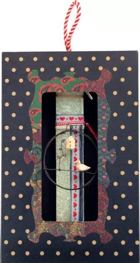 Πασχαλινή Λαμπάδα Synchronia 20cm Συρμάτινο Στεφάνι Κρεμ