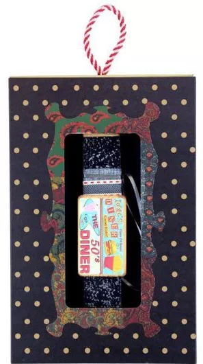 Πασχαλινή Λαμπάδα Synchronia LA22213G με Vintage Μαγνητάκι Diner Μαύρο