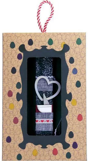 Πασχαλινή Λαμπάδα Synchronia LA22202B με Διακοσμητικό Καραβάκι Καρδιά Γκρι