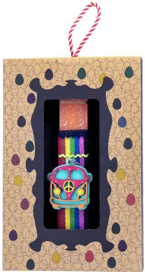 Πασχαλινή Λαμπάδα Synchronia 20cm Μπρελόκ Camper Σομόν