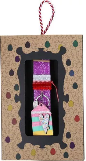 Πασχαλινή Λαμπάδα Synchronia 20cm Μπρελόκ Σπίτι Φούξια