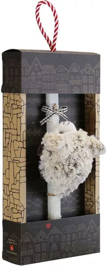 Πασχαλινή Λαμπάδα Synchronia Screen Wiper Αρνάκι Κρεμ