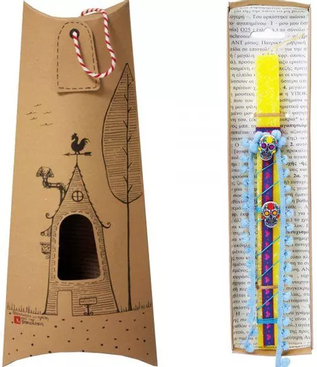 Πασχαλινή Λαμπάδα Synchronia Sugar Skulls Κίτρινο