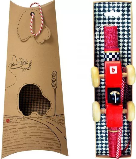 Πασχαλινή Λαμπάδα Synchronia LA22047C με Κόκκινο Twistter Κόκκινο