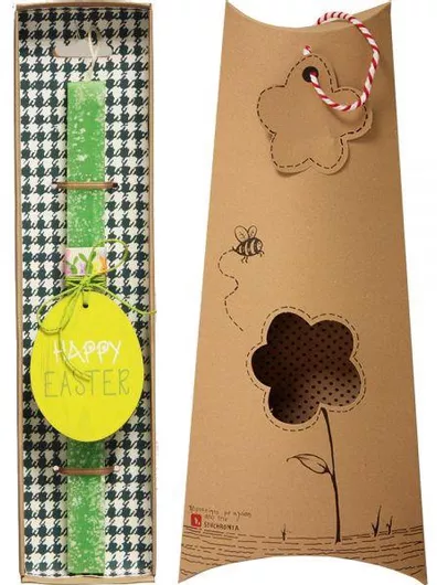 Πασχαλινή Λαμπάδα Synchronia Αυγό Χρωματιστό Λαχανί