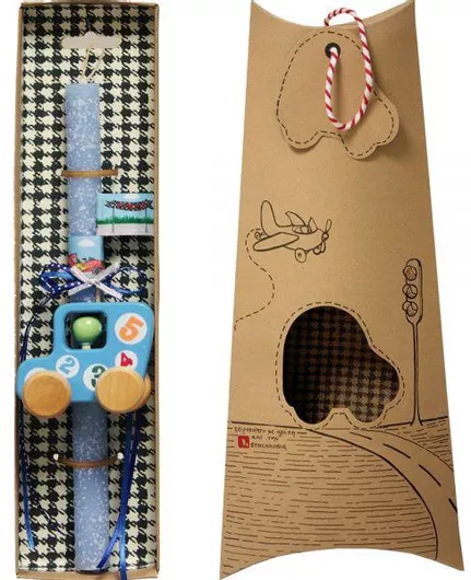 Πασχαλινή Λαμπάδα Synchronia Αυτοκίνητο Σιέλ