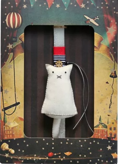 Πασχαλινή Λαμπάδα Synchronia Γάτα Φελτ Κρεμ