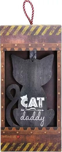 Πασχαλινή Λαμπάδα Synchronia Κάδρο Mypet Γάτα Black & White Γκρι