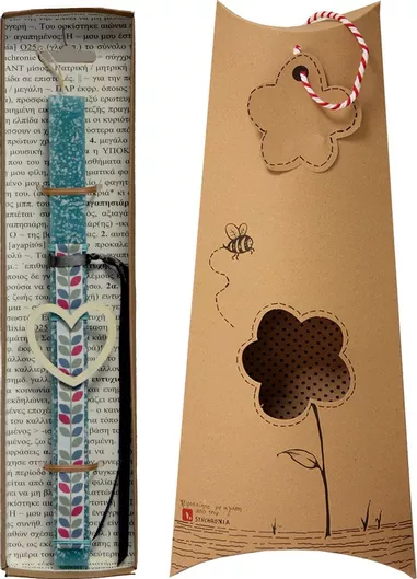 Πασχαλινή Λαμπάδα Synchronia Καρδιά Περίγραμμα Βεραμάν