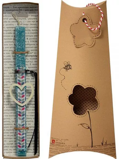 Πασχαλινή Λαμπάδα Synchronia Καρδιά Περίγραμμα Βεραμάν