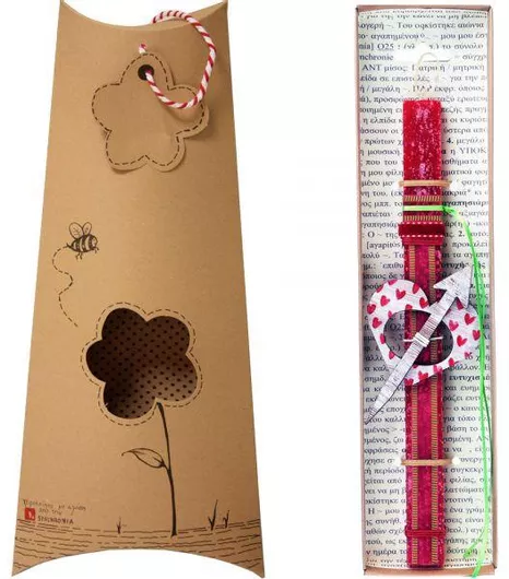 Πασχαλινή Λαμπάδα Synchronia LA22031B με Κλιπ Μαλλιών Κόκκινο