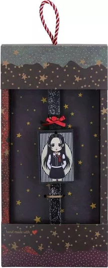 Πασχαλινή Λαμπάδα Synchronia Κορίτσι Goth Φόρεμα Μαύρο