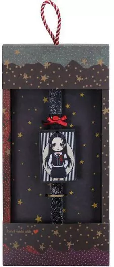 Πασχαλινή Λαμπάδα Synchronia Κορίτσι Goth Φόρεμα Μαύρο