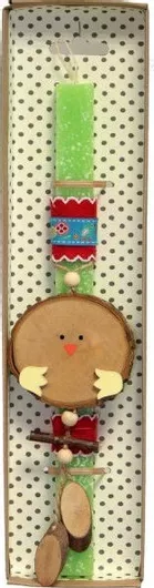 Πασχαλινή Λαμπάδα Synchronia Κορμός Κοτούλα Λαχανί