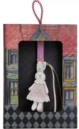 Πασχαλινή Λαμπάδα Synchronia Κουνέλι με Φόρεμα Ροζ