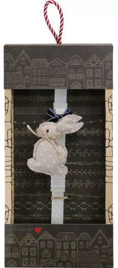 Πασχαλινή Λαμπάδα Synchronia Κούνελος Πουά Μπεζ