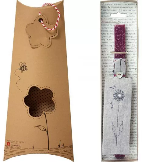 Πασχαλινή Λαμπάδα Synchronia Λίνος Σελιδοδείκτης Βυσσινί