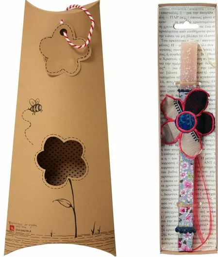 Πασχαλινή Λαμπάδα Synchronia Λουλούδι Σάρι Blossom Σάπιο Μήλο