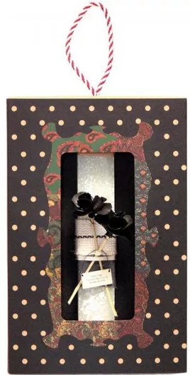 Πασχαλινή Λαμπάδα Synchronia Λουλούδια με Επιγραφή Κρεμ