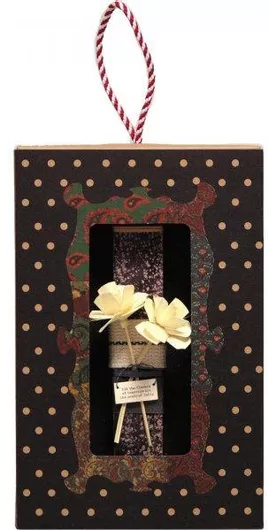 Πασχαλινή Λαμπάδα Synchronia Λουλούδια με Επιγραφή Σοκολά