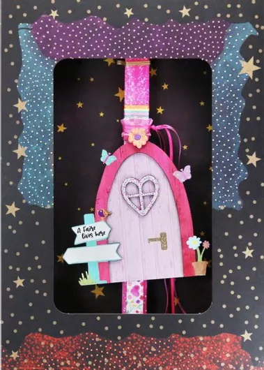 Πασχαλινή Λαμπάδα Synchronia Μαγική Πόρτα Φούξια Νέον