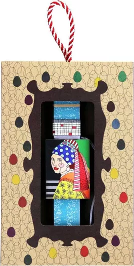 Πασχαλινή Λαμπάδα Synchronia Μαγνητάκι Art Κορίτσι με Σκουλαρίκι Πετρόλ