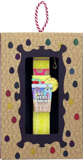 Πασχαλινή Λαμπάδα Synchronia Μαγνητάκι Κοκτέιλ Be Here Κίτρινο