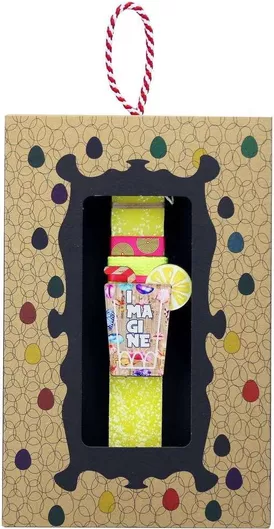 Πασχαλινή Λαμπάδα Synchronia Μαγνητάκι Κοκτέιλ Imagine Κίτρινο