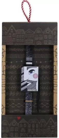 Πασχαλινή Λαμπάδα Synchronia Μαγνητάκι Ρήγας Μπλε Μάτια Μαύρο