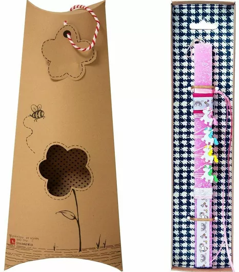 Πασχαλινή Λαμπάδα Synchronia Μονόκερος Unicorn Squad Ροζ